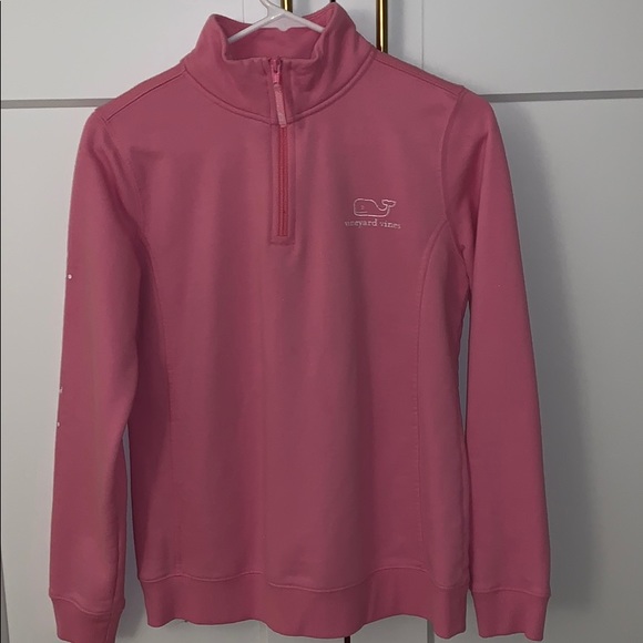 Pink Vineyard Vines 1/4 zip. Size XS - Picture 1 of 4